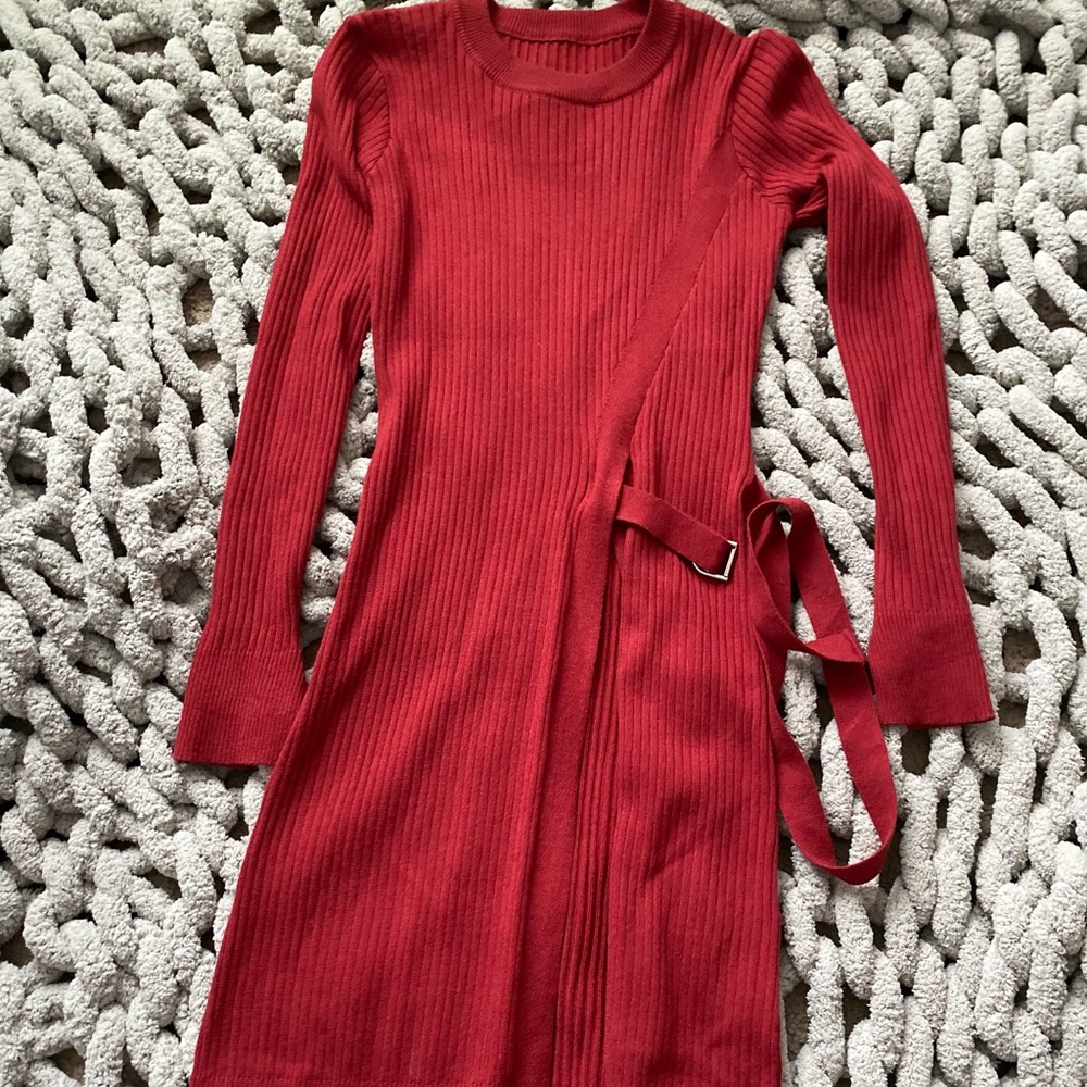 Red long sleeve shirt